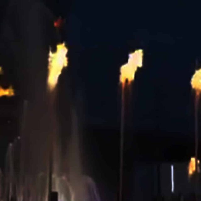 flame and water mixing fountain