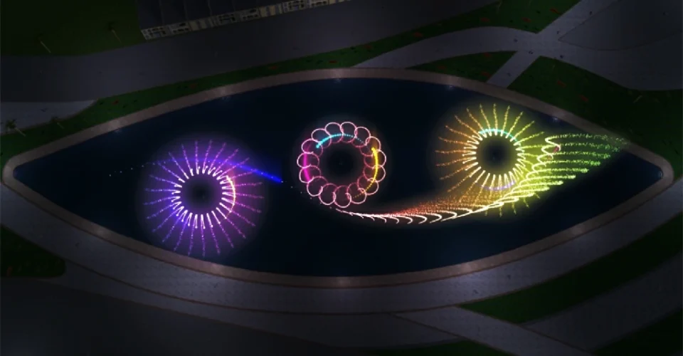 Animated Visualization Of The Fusiform Dancing Fountain Project Designed By Huaxin Fountain 01